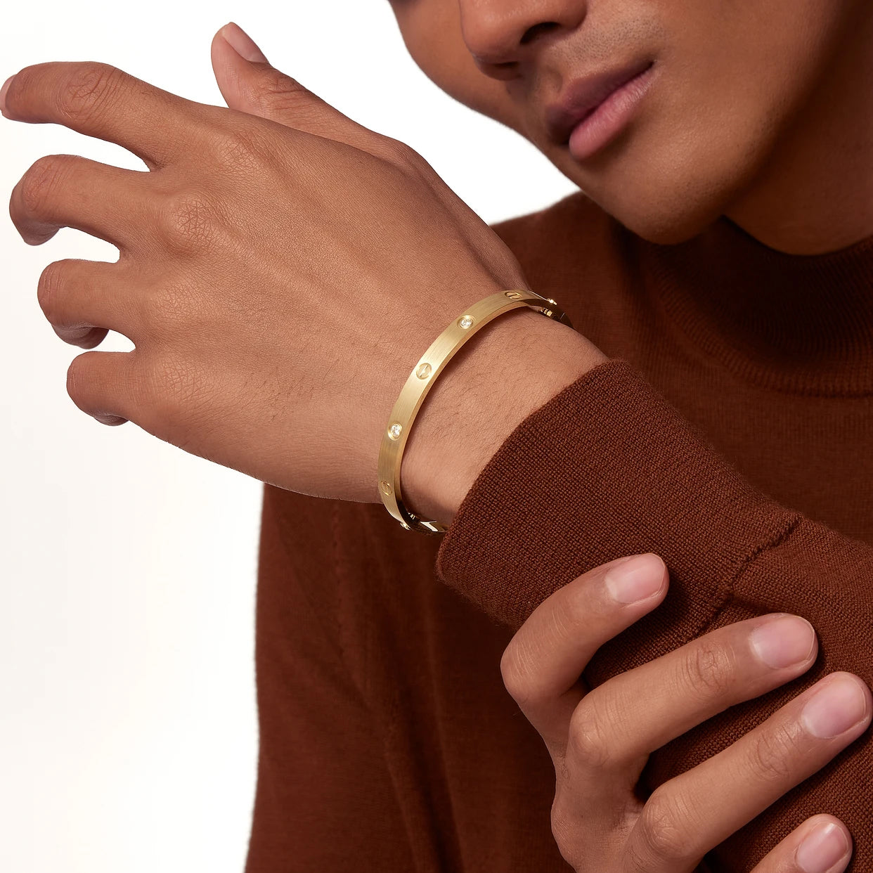 Brazalete Cartier Love Oro amarillo 18K - Ancho: 6,1 mm