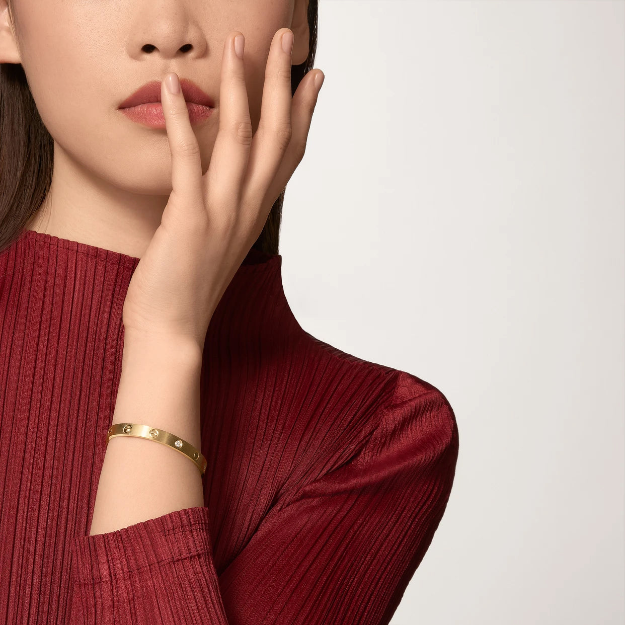 Brazalete Cartier Love Oro amarillo 18K - Ancho: 6,1 mm