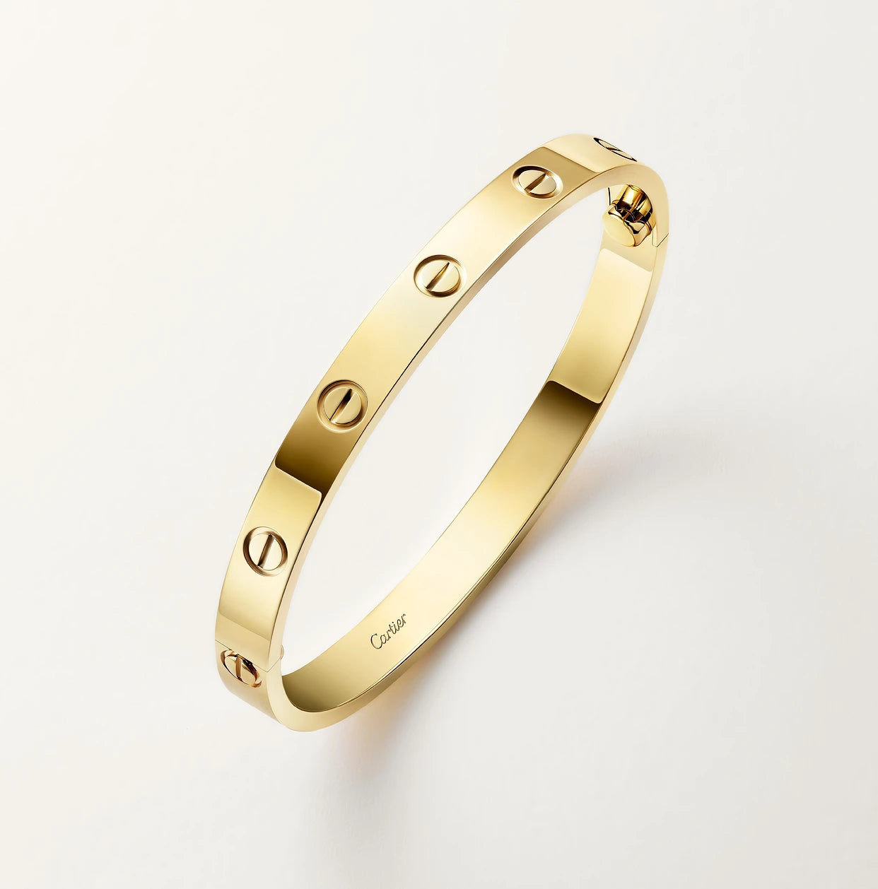Brazalete Cartier Love Oro amarillo 18K - Ancho: 6,1 mm